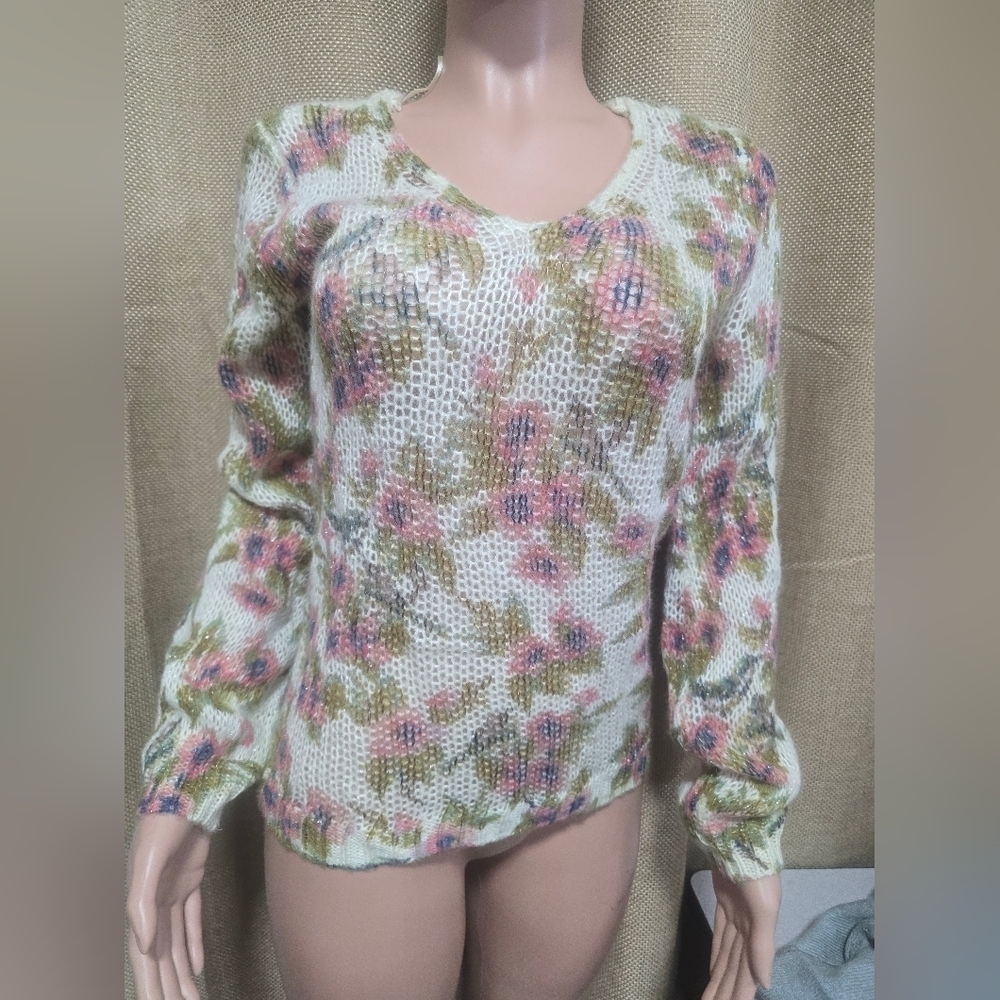 LC Lauren Conrad Multicolor Knit Sweater
